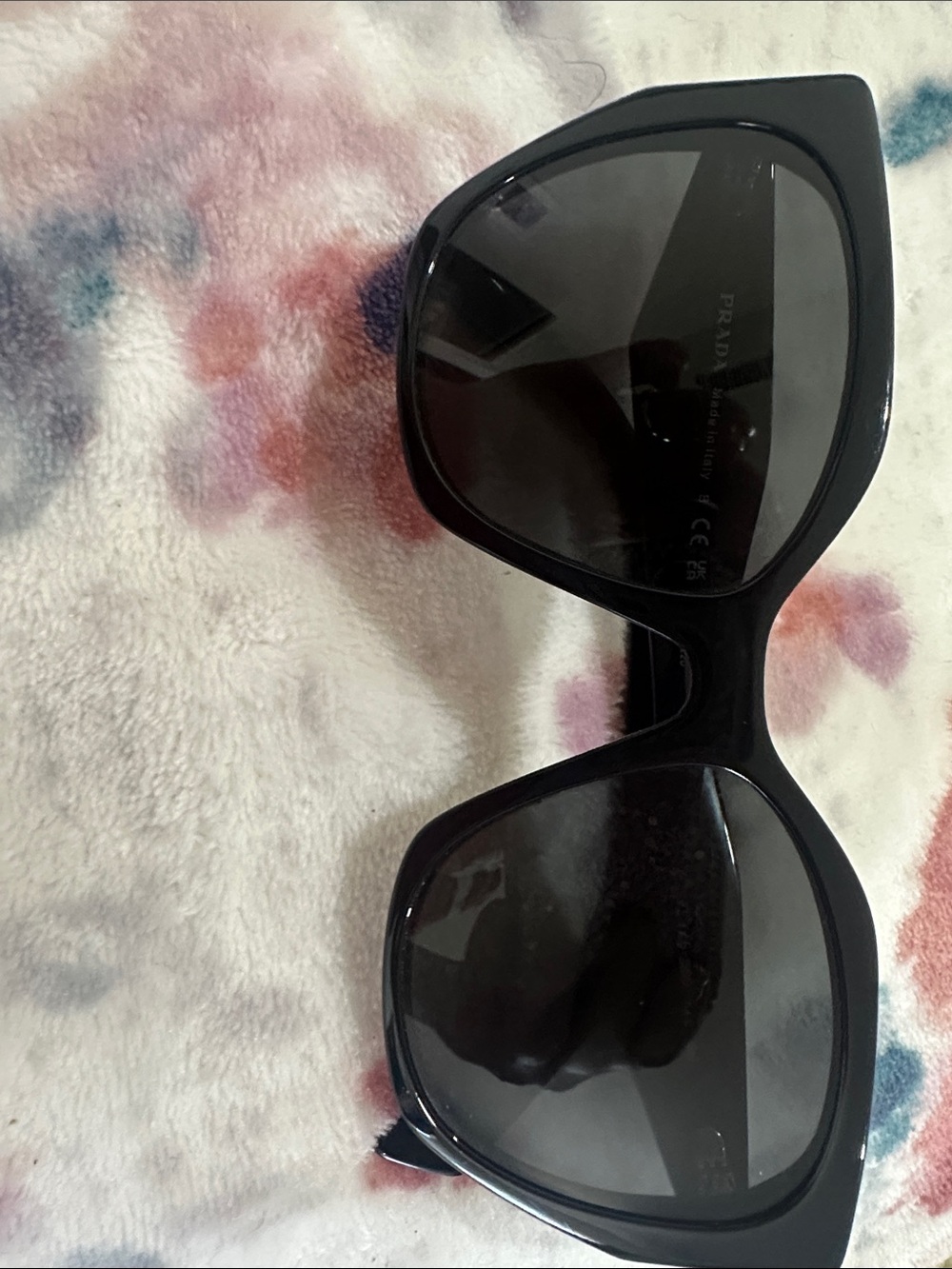 Prada Black Oversized Square Sunglasses